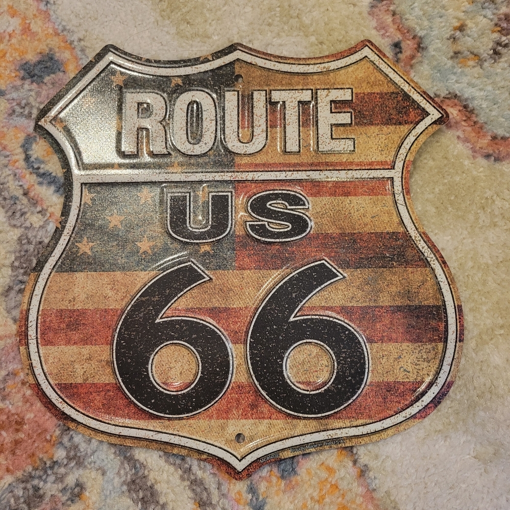 Route 66 Metal Wall Decor